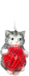 Елочная игрушка Котёнок с клубочком ЕГ-42 21век