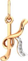 Подвеска из розового золота 440260/К-9K 21век