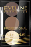 Палетка теней для бровей All in One Professional №02 Светло-коричневый 21век