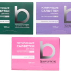 Матирующие салфетки для лица Botanica Ассорти 21век