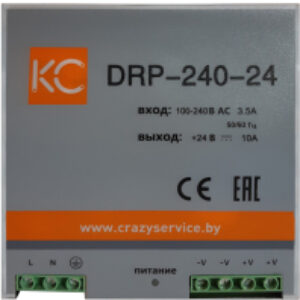 Блок питания на DIN-рейку DRP-240W-24V / drp-240-24 21век