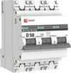 Выключатель автоматический PROxima ВА 47-63 3P 50А (D) 4.5kA / mcb4763-3-50D-pro 21век