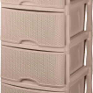 Комод пластиковый Rattan четырехсекционный / KL377312015 21век