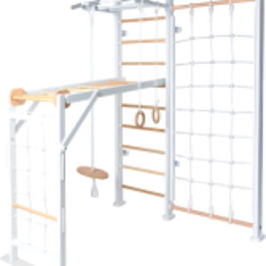 Детский спортивный комплекс Scala In Legno Con Rete 2 Bianco-naturale / PS-131 21век