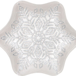 Тарелка столовая обеденная Snowflake 336-212 21век