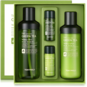 Набор косметики для лица The Chok Chok Green Tea Watery Skin Care Set Тонер+Лосьон 21век