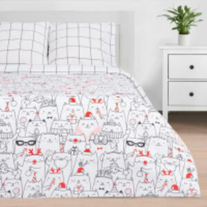 Комплект постельного белья Xmas Cat / 4935599 21век