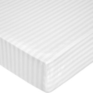 Простыня Белая на резинке 160x200x20 21век