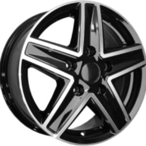 Литой диск B237 16x6.5" 5x118мм DIA 71.1мм ET 50мм BK/FP 21век