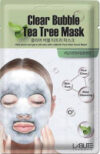 Маска для лица тканевая Clear Bubble Tea Tree Mask 21век