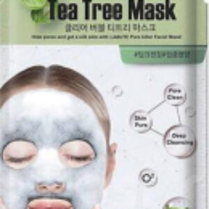 Маска для лица тканевая Clear Bubble Tea Tree Mask 21век
