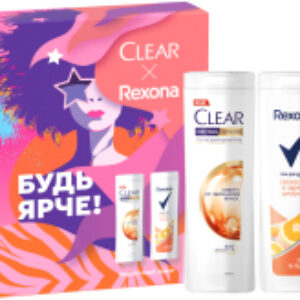 Набор косметики для тела и волос Clear Women 2023 Шампунь 200мл+Гель для душа 200мл 21век