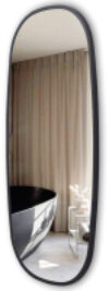Зеркало Color Ellipse 50x100 / ELLIPSE.50.100.CHE 21век
