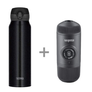 Набор для приготовления кофе - кофеварка Wacaco Nanopresso + Термос Thermos