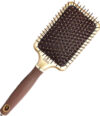 Расческа Expert Care Rectangular Nylon Bristle Gold&Brown L 21век