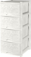 Комод пластиковый Fiori четырехсекционный / KL377112048 21век