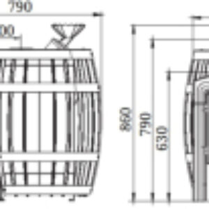 Печь-каменка Саяны II Inox Витра ЗК 36003 21век