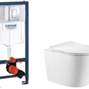 Унитаз подвесной с инсталляцией Pro Verso VO-0832 + GROHE Rapid SL 38772001 21век