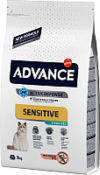 Сухой корм для кошек Sensitive с лососем и рисом 21век