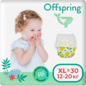 Подгузники-трусики детские XL 12-20кг Лимоны / OF02XLLMN 21век