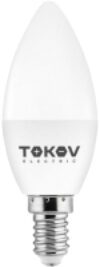 Лампа 10Вт С37 4000К Е14 176-264В / TKE-C37-E14-10-4K 21век