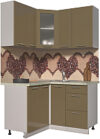 Готовая кухня Мила Пластик 1.2x1.3 21век