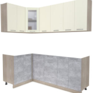 Готовая кухня Мила 12x20 без столешницы 21век
