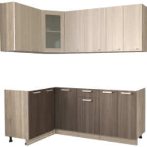 Готовая кухня Мила 12x20 без столешницы 21век