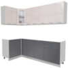 Готовая кухня Мила 12x23 без столешницы 21век