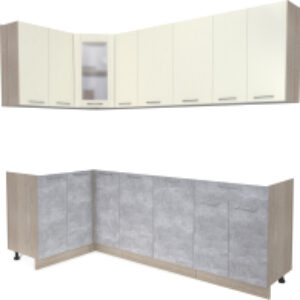 Готовая кухня Мила 12x23 без столешницы 21век