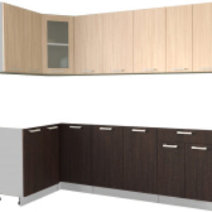 Готовая кухня Мила 12x24 без столешницы 21век