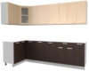 Готовая кухня Мила 12x27 без столешницы 21век