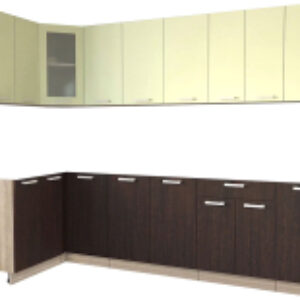 Готовая кухня Мила 12x28 без столешницы 21век
