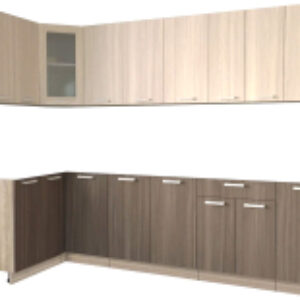 Готовая кухня Мила 12x28 без столешницы 21век