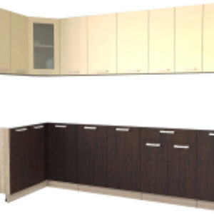 Готовая кухня Мила 12x28 без столешницы 21век