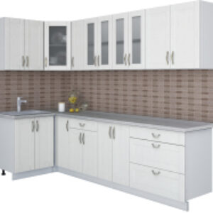 Готовая кухня Мила Крафт 1.2x2.9 21век