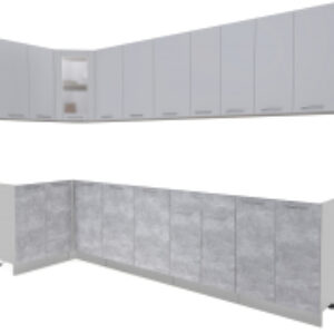 Готовая кухня Мила 12x30 без столешницы 21век