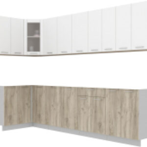 Готовая кухня Мила 12x30 без столешницы 21век