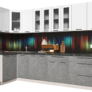 Готовая кухня Мила Пластик 1.2x3.0 21век