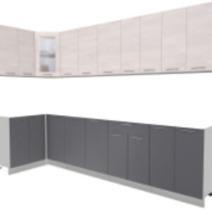 Готовая кухня Мила 12x30 без столешницы 21век