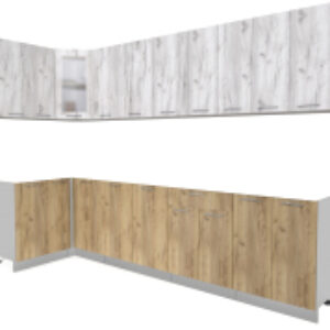 Готовая кухня Мила 12x30 без столешницы 21век