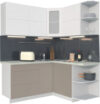Готовая кухня Мила Матте 1.5x1.7 А правая 21век