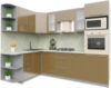 Готовая кухня Мила Пластик 1.68x2.6 левая 21век