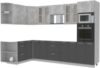 Готовая кухня Мила 1.68x3.0 левая без столешницы 21век