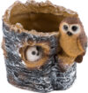 Кашпо Пенек березовый с совами / 169448 21век