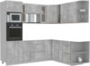 Готовая кухня Мила 1.88x2.4 правая без столешницы 21век