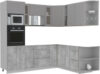 Готовая кухня Мила 1.88x2.4 правая без столешницы 21век