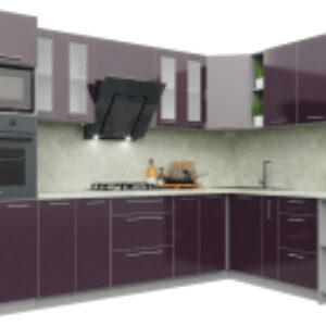 Готовая кухня Мила Пластик 1.88x3.0 правая 21век