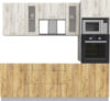 Готовая кухня Мила 2.3 ВТ без столешницы 21век