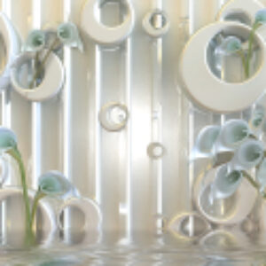 Фотообои листовые 3D Каллы 21век
